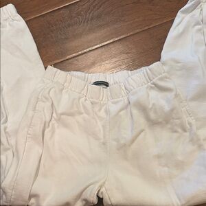 Brandy Melville White Track Pants